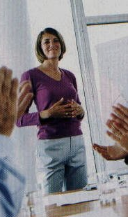 Speaker presenting to a crowd