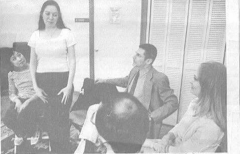 Charles di Cagno leading group exercise